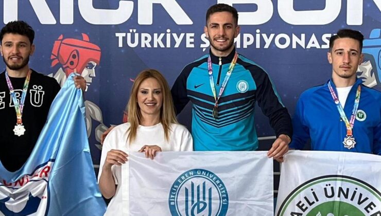 Bitlis Eren Üniversitesi’nden Büyük Başarı: Üniversiteler Ligi Kick Boks Türkiye Şampiyonluğu